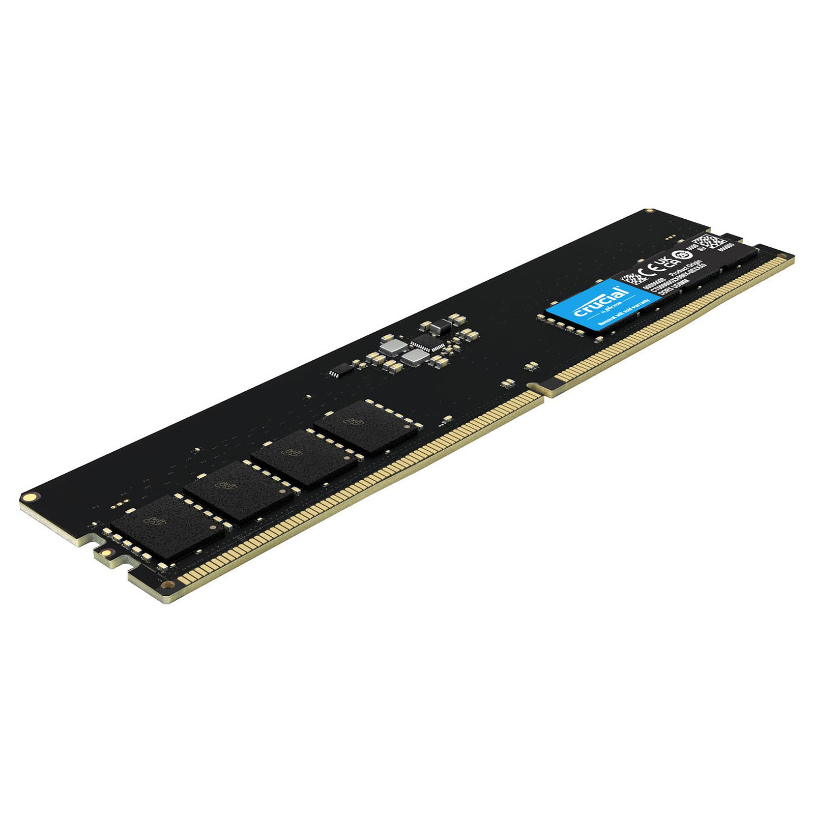 Memoria ddr5 8gb crucial - udimm 4800 mhz pc5 38400 cl40