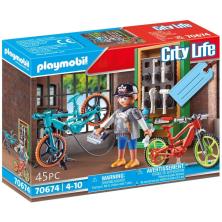 Playmobil set de regalo taller de e - bicicletas
