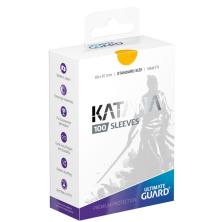 Fundas de cartas ultimate guard katana sleeves tamaño estándar amarillo (100)