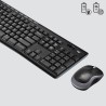 Kit Teclado y Ratón Logitech LGT MK270 | USB | QWERTY | Negro