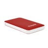 CAJA EXTERNA PARA DISCO DURO | TOOQ | SATA I/II/III a USB 3.1 | 2.5" | ROJO