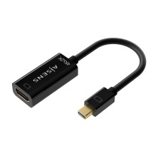 AISENS Conversor Mini DP V1.2 a HDMI V1.4 4K@30Hz, MDP M-HDMI A H, Negro, 15CM