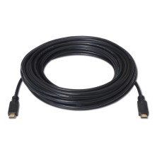 AISENS Cable HDMI V2.0 Premium alta velocidad   HEC 4k@60Hz 18Gbps con repetidor, A M-A M, Negro, 15 m