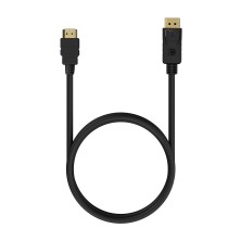 AISENS A125-0551 adaptador de cable de vídeo 1,5 m DisplayPort HDMI tipo A (Estándar) Negro