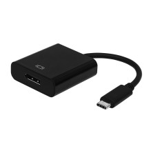 AISENS Conversor USB-C A DisplayPort, 4k@60Hz, USB C M - DP H, Negro, 15cm