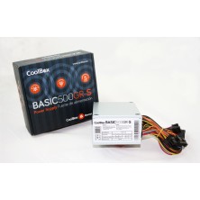 CoolBox BASIC500GR-S unidad de fuente de alimentación 500 W 20+4 pin ATX SFX Blanco