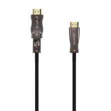 AISENS Cable Hdmi V2.1 AOC Desmontable Ultra Alta Velocidad   Hec 8K@60Hz 4K@120Hz 4 4 4 48Gbps, A M-D A M, Negro, 30M