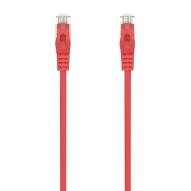 CABLE DE RED | AISENS | LATIGUILLO | RJ45 | CAT.6A | UTP | AWG24 | ROJO | 0.5M