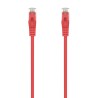 CABLE DE RED | AISENS | LATIGUILLO | RJ45 | CAT.6A | UTP | AWG24 | ROJO | 0.5M