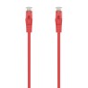 CABLE DE RED | AISENS | LATIGUILLO | RJ45 | CAT.6A | UTP | AWG24 | ROJO | 0.5M