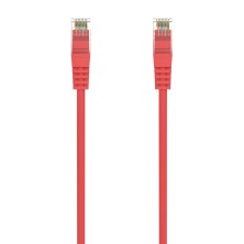 AISENS Cable de Red Latiguillo RJ45 LSZH Cat.6A 500 Mhz UTP AWG24, Rojo, 0.5M