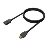 Cable HDMI AISENS | V2.0 | Prolongador | Premium | Alta Velocidad | 2.0M | Negro