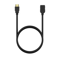 AISENS Cable HDMI V2.0 Prolongador Premium Alta Velocidad Hec 4K@60Hz 18Gbps, A M-A H, Negro, 2.0M