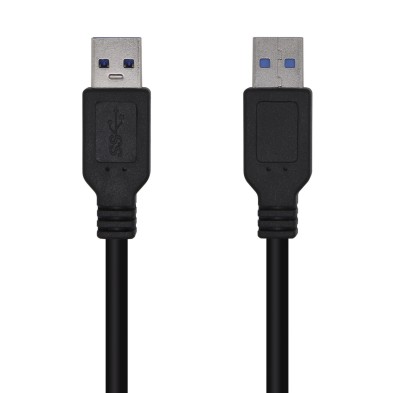 CABLE USB 3.0 | AISENS | DISPOSITIVOS | USB A - USB A | NEGRO | 2.0M