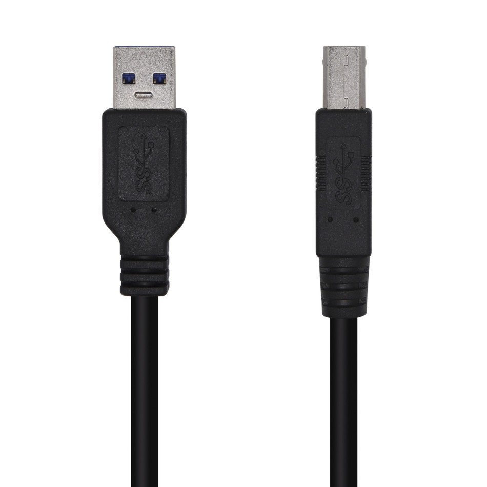 AISENS Cable USB 3.0 Impresora Tipo A M-B M, Negro, 3.0m