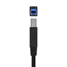 AISENS Cable USB 3.0 Impresora Tipo A M-B M, Negro, 3.0m