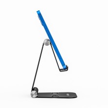 AISENS Soporte De Sobremesa Tamaño XL Ajustable (2 Pivotes) Para Movil Tablet, Negro