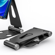 AISENS Soporte De Sobremesa Tamaño XL Ajustable (2 Pivotes) Para Movil Tablet, Negro