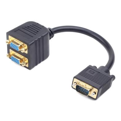 Cable Monitor Gembird Splitter | VGA - 2x VGA | Negro | 0.2 M