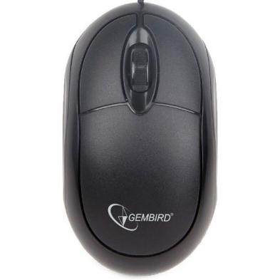Ratón Gembird MUS-U-01 | Óptico | USB | 1000 DPI | Negro