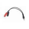 Cable Audio Gembird Splitter | 3,5 mm x 3,5 mm | Negro | 0.2 M