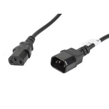 Cable Alargador Alimentación CPU Lanberg | IEC320 C13/H - C14/M | Negro | 5 M