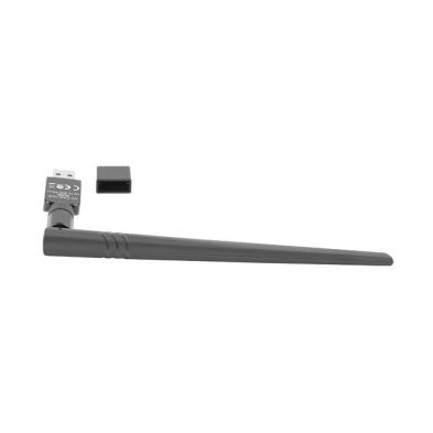 ADAPTADOR RED LANBERG USB WIFI 300 MB/S ANTENA - Negro