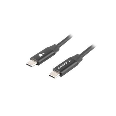 CABLE USB 2.0 | LANBERG | DISPOSITIVOS | USB C - USB C | QUICK CHARGE 4.0 | NEGRO | 1M