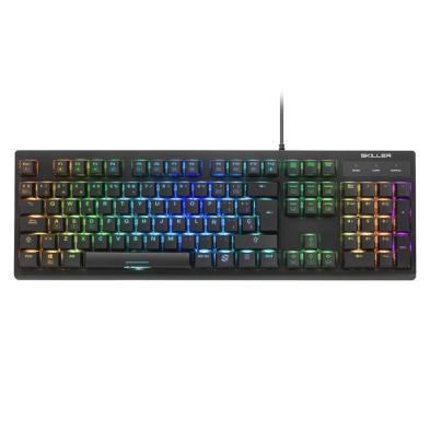 TECLADO GAMING SHARKOON | SHARK SKILLER SGK30 | BLUE | ILUMINACIÓN RGB | NEGRO