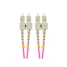 LATIGUILLO FIBRA 2M LANBERG MULTI SC/UPC-SC/UPC DUPLEX OM4 50/125 LSZH VIOLETA