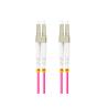 CABLE FIBRA ÓPTICA | LANBERG | LATIGUILLO | MULTI | LC/UPC - LC/UPC | OM4 | VIOLETA | 1M