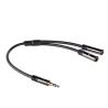 cable de audio Ewent EW9236 0,15 m 3,5mm 2 x 3.5mm Negro