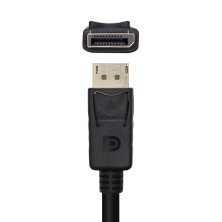 AISENS Cable DisplayPort V1.2 4K@60Hz, DP M-DP M, Negro, 1.0m