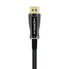 AISENS Cable HDMI V2.1 AOC Ultra Alta Velocidad HEC 8k@60Hz 4k@120Hz 4 4 4 48Gbps, A M-A M, Negro, 15m