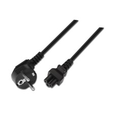 AISENS A132-0172 cable de transmisión Negro 1,5 m CEE7 7 C5 acoplador