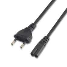 AISENS A132-0173 cable de transmisión Negro 1,5 m CEE7 7 C7 acoplador