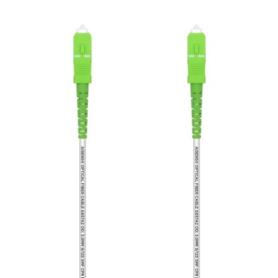 CABLE FIBRA ÓPTICA | AISENS | SC/APC | G.657.A2 | BLANCO | 10M