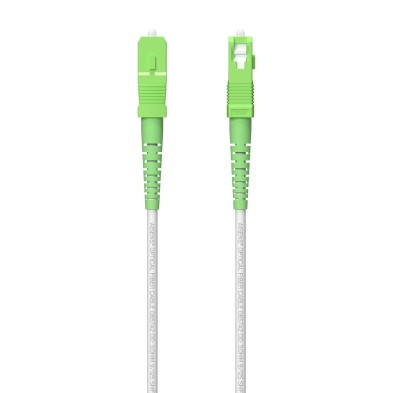 Cable Fibra Óptica Latiguillo | AISENS | G657A2 3.0 9| 125 SMF | Simplex | CPR DCA LSZH | SC/APC-SC/APC | 150 m | Blanco