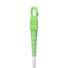 AISENS Cable Fibra Óptica Latiguillo G657A2 3.0 9 125 SMF Simplex CPR DCA LSZH, SC APC-SC APC, Blanco, 150 m