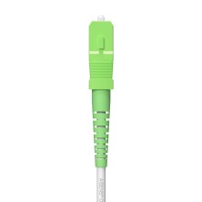 AISENS Cable Fibra Óptica Latiguillo G657A2 3.0 9 125 SMF Simplex CPR DCA LSZH, SC APC-SC APC, Blanco, 150 m