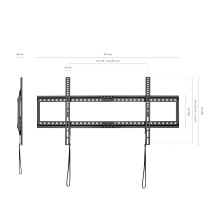 AISENS Soporte ECO Ultra Delgado para Monitor TV 75Kg de 37-90, Negro