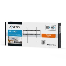 AISENS Soporte ECO Ultra Delgado para Monitor TV 75Kg de 37-90, Negro