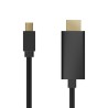 Adaptador de Cable de Vídeo | AISENS | 3 m | A125-0458 | Mini DisplayPort | HDMI | Negro