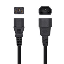 AISENS Cable Alimentación CPU, C13 H-C14 M, Negro, 10 m