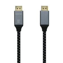 CABLE DE VIDEO | AISENS | DISPOSITIVOS | DISPLAYPORT - DISPLAYPORT | GRIS | NEGRO | 2.0M