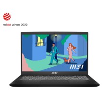 MSI Modern 15 B5M-017XES 5825U Portátil 39,6 cm (15.6") Full HD AMD Ryzen™ 7 16 GB DDR4-SDRAM SSD Wi-Fi 6E (802.11ax) FreeDOS