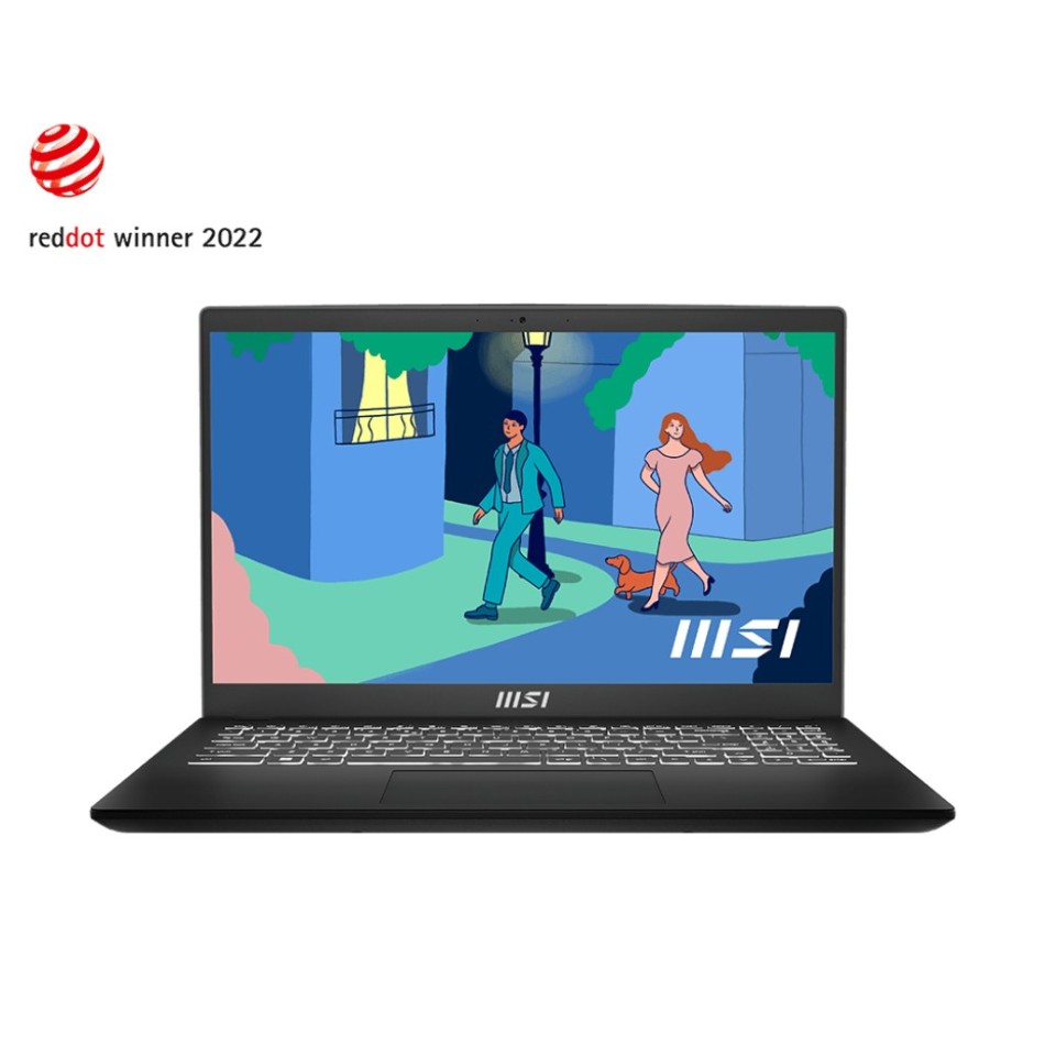 MSI Modern 15 B5M-017XES 5825U Portátil 39,6 cm (15.6") Full HD AMD Ryzen™ 7 16 GB DDR4-SDRAM SSD Wi-Fi 6E (802.11ax) FreeDOS