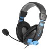 NGS MSX9 Pro Auriculares Alámbrico Diadema Llamadas/Música Negro, Azul