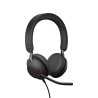 Jabra Evolve2 40, UC Stereo Auriculares Alámbrico Diadema Oficina/Centro de llamadas USB tipo A Bluetooth Negro