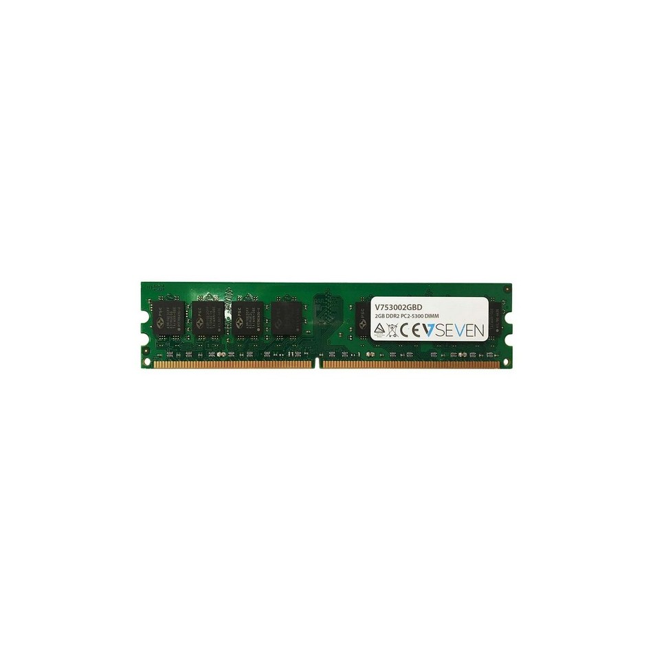 V7 2GB DDR2 PC2-5300 667Mhz DIMM Desktop módulo de memoria - V753002GBD